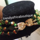 3 rows choker beaded-necklace,  Earrings,& bracelets. Sold as a set. Bridal wedding accessories Green/gold accessories