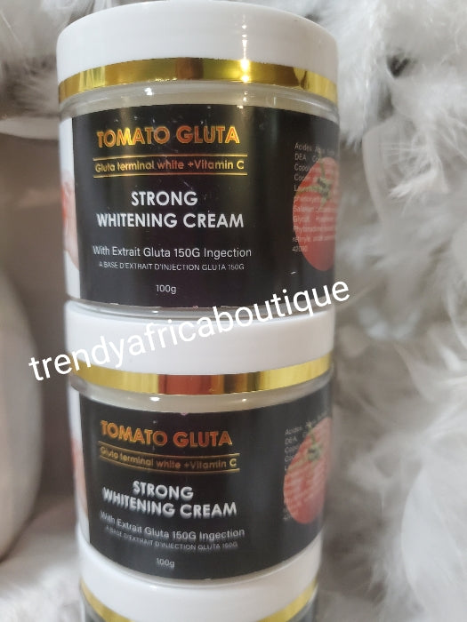 Tomate Gluta (Glutathion) Terminal White + Vitamin C Gesichtscreme 100 g Starke Aufhellung 5 Tage Wirkung.