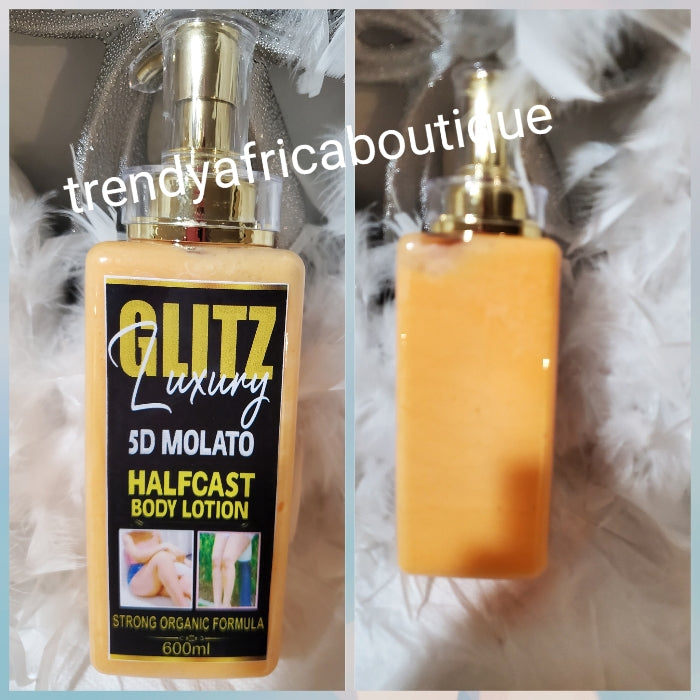 New Product ALERT: Glitz Luxery 5D molato half-cast Body lotion. Strong Organic Formula 600mlx1. Do not use on face, & no serum needed