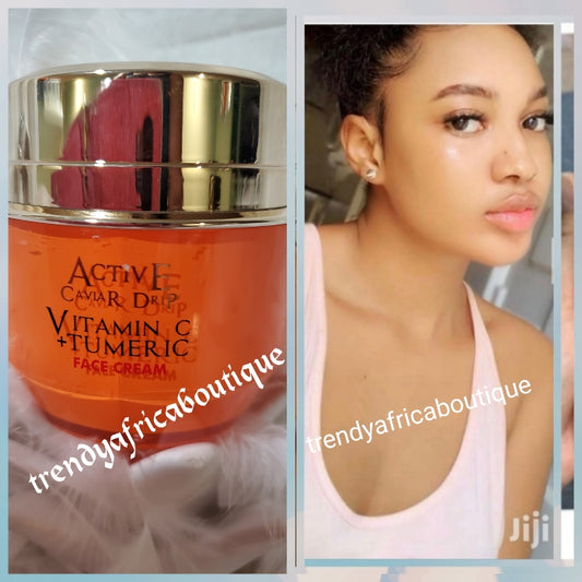 Active Caviar drip vitamin C & Turmeric face cream. transforming vit.C face cream, brighten and even tone complexion 50gx1