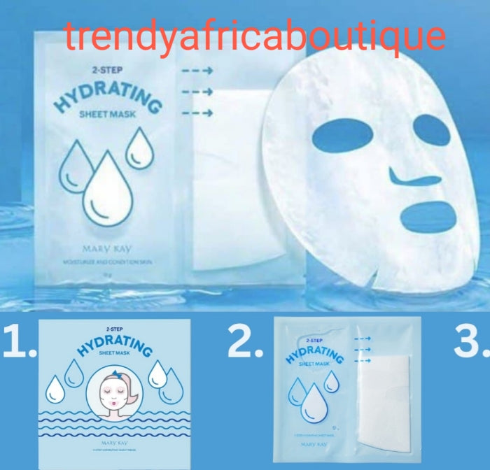 Neue limitierte Auflage der Mary Kay 2 Step Feuchtigkeitsspendende Tuchmaske, 8 Stück pro Packung. Für alle Hauttypen. Der Preis gilt pro Packung