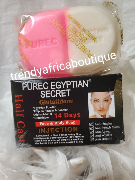 NEW ORIGINAL Purec Egyptian magic Whitening HALFCAST face & body lotion, Purec serum & soap  sp