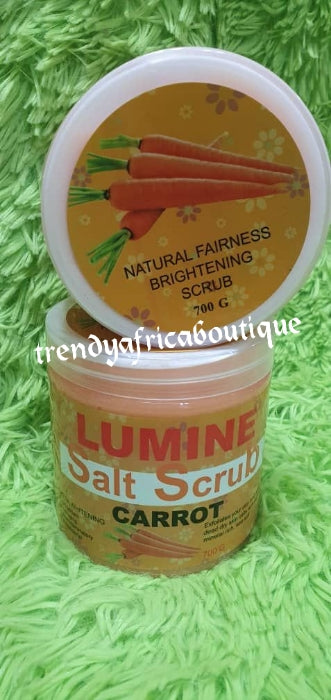 Exclusive Lumine carrot Exfoliating scrub natural fairness, brightening scrub 700gx 1