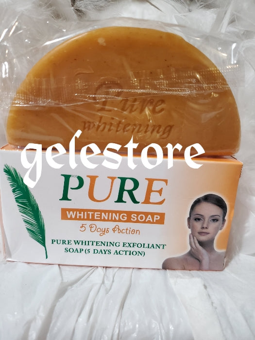 4pcs set Pure Whitening exclusive Body lotion 350ml, soap, shower cream & B.S.C Face cream Vitamin C and papaya enriched. 5 days LIGHTENING SET