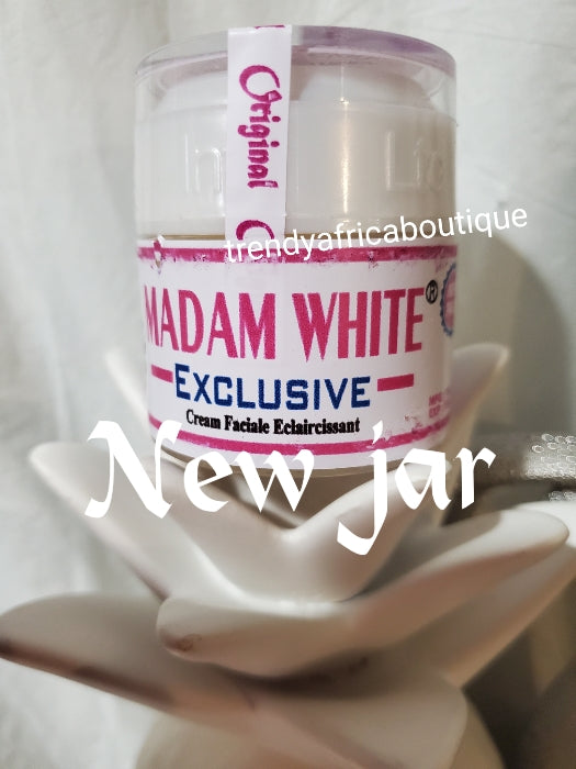 Streng original Madam White Exclusive aufhellende Gesichtscreme für empfindliche Haut. Neues Paket. 60g Multi-Action: Pickel- und Aknebehandlung