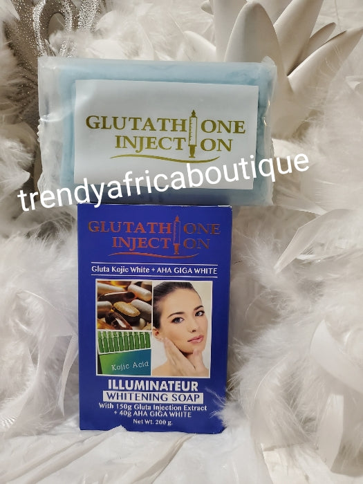 Abebi white illuminateur whitening face and body soap with gluta kojic white plus 100g injection soap 200gx 1