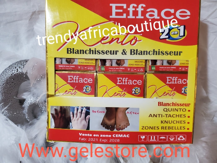 New product alert: EFface Kento 2 in 1 blanchisseur solution for Tough black stains on feet, knuckle, knees & more. Anti taches!! X1 pack. Can be added to body lotion also