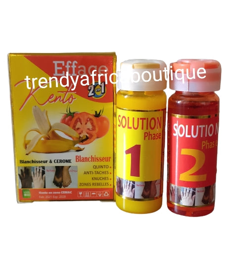 New product alert: EFface Kento 2 in 1 blanchisseur solution for Tough black stains on feet, knuckle, knees & more. Anti taches!! X1 pack. Can be added to body lotion also