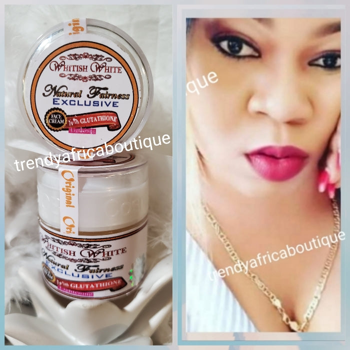 Whitish white natural fairness exclusive face cream with glutathion, collagen. 60g x1 oshaprapra. NEW JAR