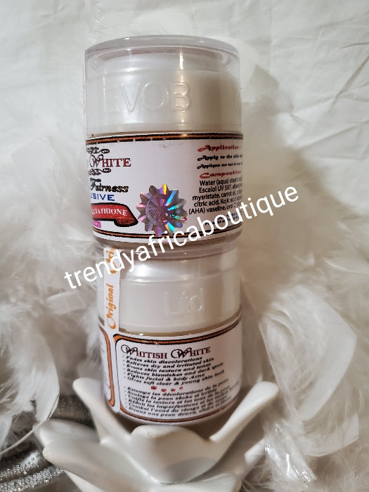 Whitish white natural fairness exclusive face cream with glutathion, collagen. 60g x1 oshaprapra. NEW JAR