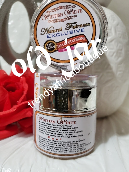 Whitish white natural fairness exclusive face cream with glutathion, collagen. 60g x1 oshaprapra. NEW JAR