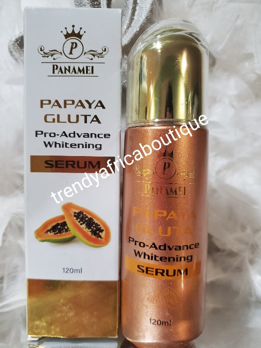 Papaya Gluta pro-advance whitening body lotion and anti ageing whitening serum deeply exfoliates and whiten with Spf 40.  Super anti ageing whitening set