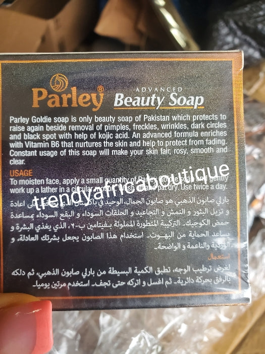 X 6 soap Perlay Goldie advanced beauty soap of Pakistan skin whitening soap Pearl shine. 10 problems 1 solution. With alpha arbutin, kojic acid, Vitamin B. 100% satisfaction