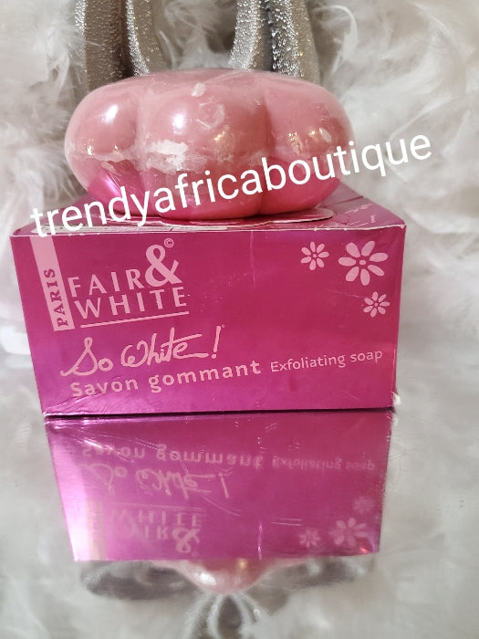Authentic Fair & White so white exfoliating soap. 200gx1 bar. Gentle deep cleansing soap. 💯satisfaction