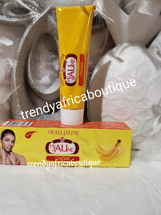 New Original peau jaune fast action anti stains & black spots cream with Banana extracts. 50g. Mix into body lotion or face cream