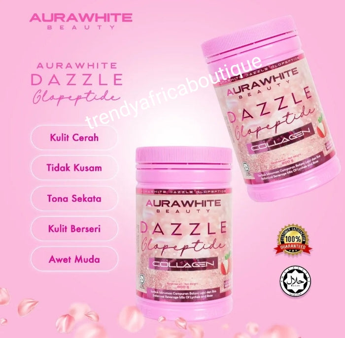 NEW PRODUCT ALERT: AURA WHITE DAZZLE Glopeptide collagen. Clears black spots and whiten with even skin tone. 800g x 1. 100% satisfaction