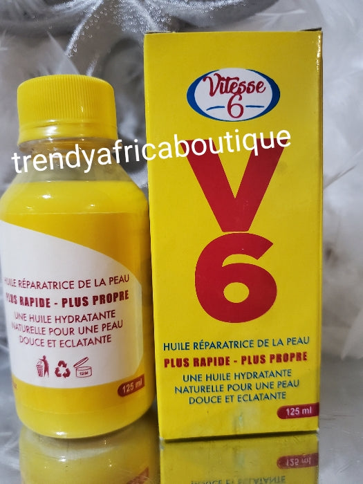 8-teiliges Yellow Sisi Promix-Set: 7-Tage-Wirkung: Hochwertiges Vitesse 6 (V6)-Serum, Gluta C-Serum, Teint Jaune-Öl, Kenacol Vit.C-Lösung, Olaybact-Tube, Nano Xtra-Tube, Shenic Stage 2-Öl und Hautdrink. Dehnungsstreifen-Ampullen