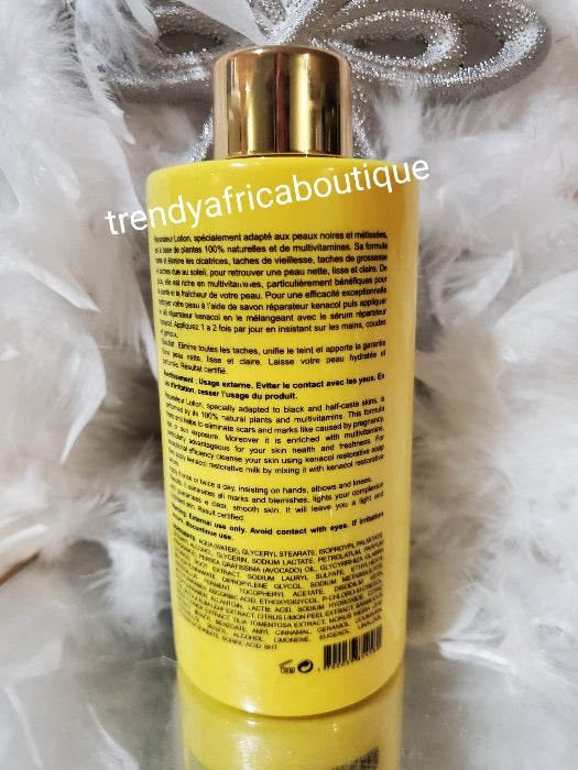 New products alert: Kenacol restorative skin repair lightening body lotion with multivitamins 500ml x 1. 100% satisfaction. Treat & eliminate scars, discolorations, marks, & sun burn,