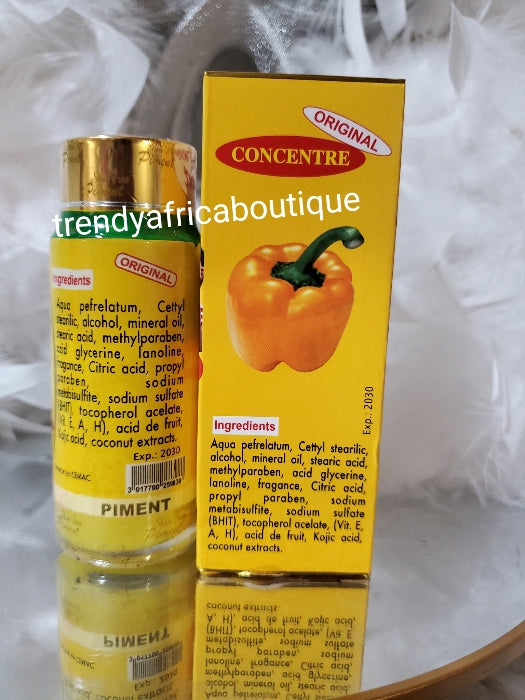 3pcs RWT Skin Free piment Half Cast oil 5 days fast action with vitamin B3. SKIN FREE piment HALF-CAST serum concentre AND skin free carrot soap. extreme whitening