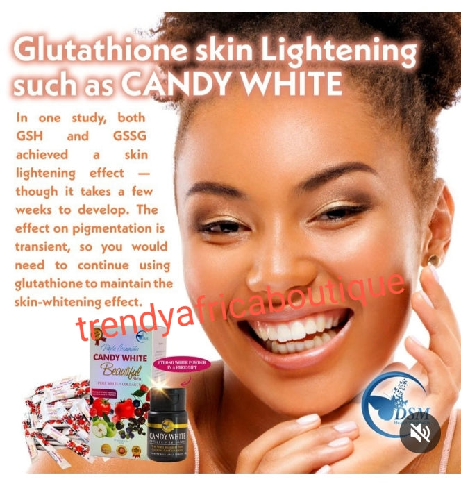 Phyto Ceramides Candy white beautiful skin: pure white + collagen supplements 30 per pack + free bottle. Fast whitening