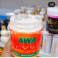Authentic AWA carrot herbal whitening body cream.  200g jar X1 for tougher skin.