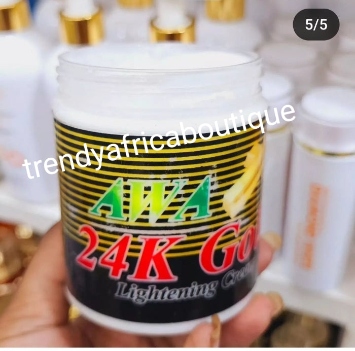 Authentic AWA 24k Gold lightening body cream 200g jar X1. Can be use as a base for pro-mixing