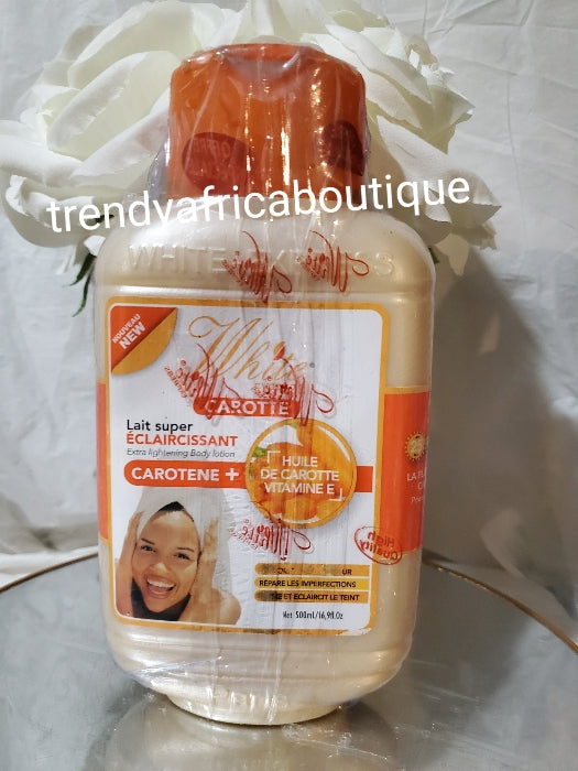 New formula white Express Carrote super lightening body lotion with essential oils, carotene & vitamin E 500mlx1 bottle 💯 AUTHENTIC