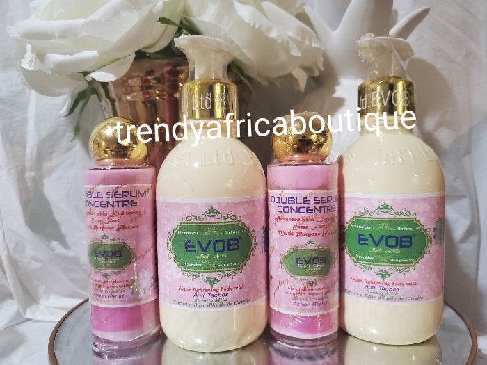 Sale: 2 lotion & 2 serum; Evob multi action body lotion,  Nourishes, super lightening anti blemishes and anti pigmentation combo. FOR SENSITIVE SKIN