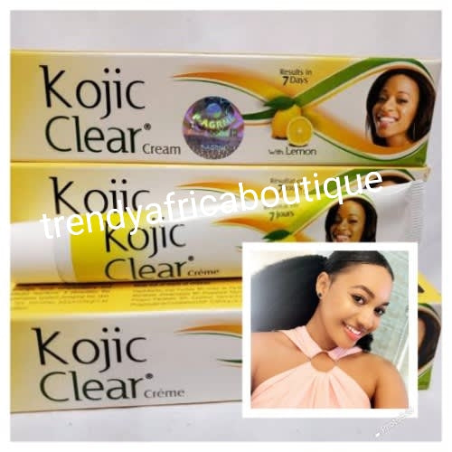 X2 pack Kojic clear lemon cream 50g with Lemon extracts for face and body. Anti discoloration