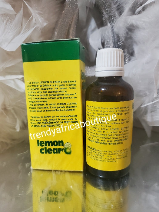 2in1  Lemon Clear beauty serum with vit. C & E PLUS  Lemon clear Dark spots corrector cream super fast action with vit. C & E for face, elbows, neck, legs and more. Light fast and safe