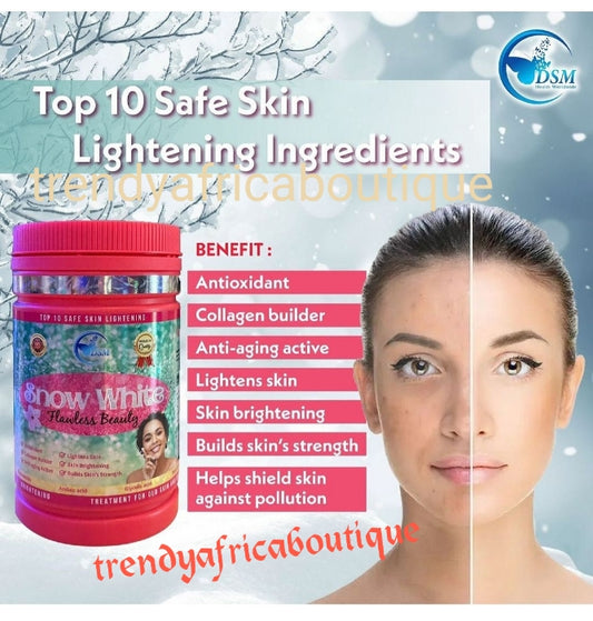 New products alert!!! DSM phyto SNOW WHITE FLAWLESS BEAUTY top 10 lightening 800g jar x 1 with cup. Sugar free