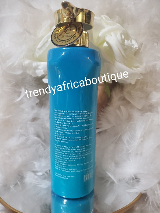 Lait Snapchat Diamant Blue Bodylotion 500mlx1 . Erzielen Sie einen gleichmäßigen, makellosen und natürlichen, aufhellenden Hautglanz mit modernen, aufhellenden, natürlichen Inhaltsstoffen. Glutathion + Kollagen. 100 % Zufriedenheit 