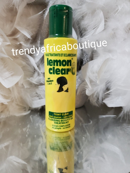 Lemon Clear clarifying beauty treatment oil. Anti. Anti spots. 125ml x 1. Enriched with vitamin C & E