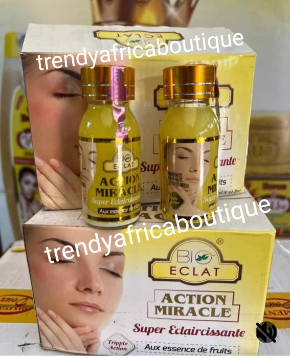 💯 AUTHENTIC Bio Eclat Action Miracle  triple action concentre serum. 60ml x 1. Mix into body lotion