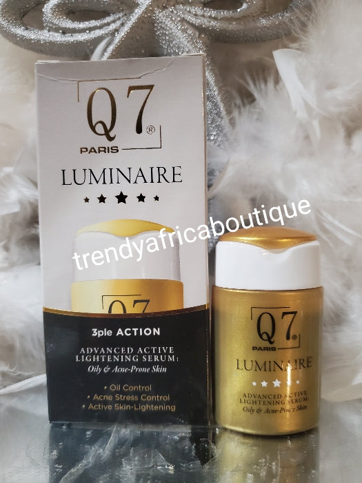 Q7 paris Luminaire triple action face & body serum for oily prone skin. Salicylic acid and Niacinamide 30mlx 1