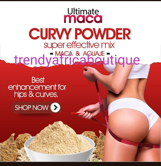 Ultimate Maca Curvy powder sold per one pack. Best enhancent for hips and curve. Made with all NATURAL INGREDIENTS 💯 AUTHENTIC 1lb bag 454g per one bag