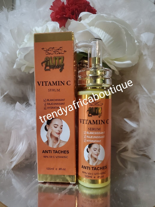 NEW PRODUCT ALERT!!! Glitzluxury 99% Vitamin C concentrated serum with Collegen, hyaluronic acid face & body👌👌👌120ml x 1. FASTEST brightening anti dark spots, anti ageing. All skin types!