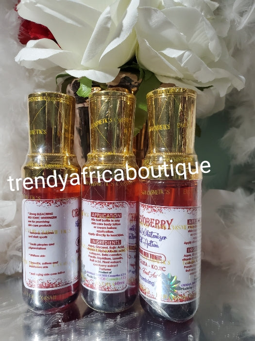 ANOTHER BANGA!!!! 2pcs set of Cranevoberry 5d Skin whitening fast action BLEACHING SET. Lotion 250ml & Serum 120ml  ALPHA, GLUTA, KOJIC, FRUIT ACID & COLLAGEN (Copy) (Copy)