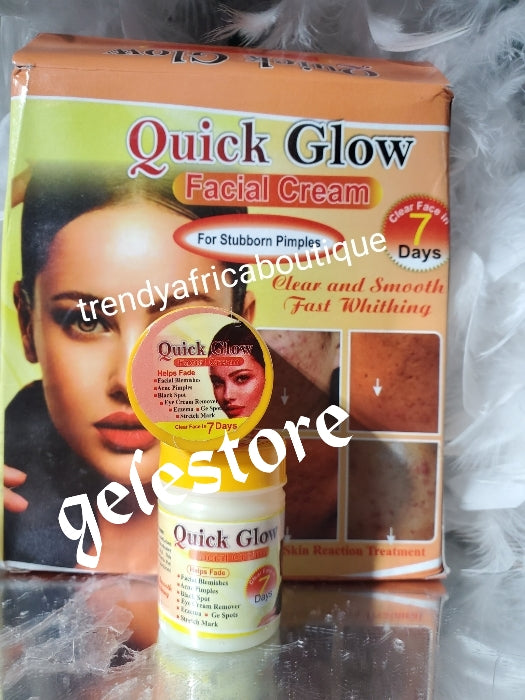 Quick glow face cream for Sturborn pimples. 40ml x 1 clear and smooth in 7 days
