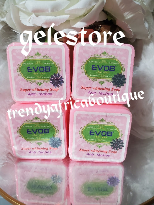 3pcs. Set: 1 EVOB Shower gel + 2 Evob moisturizing & whitening face and body soap. Anti spots. X 2  For sensitive skin