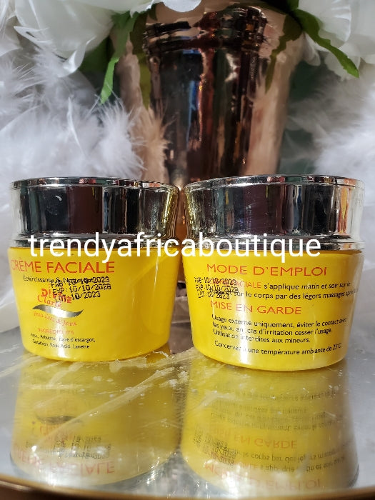 ANOTHER BANGA: Divine Clarte anti aging facial cream. Whitening & cleansing power with glutathione, kojic and snail slime. 50g x 1. FRENCH FORMULARY