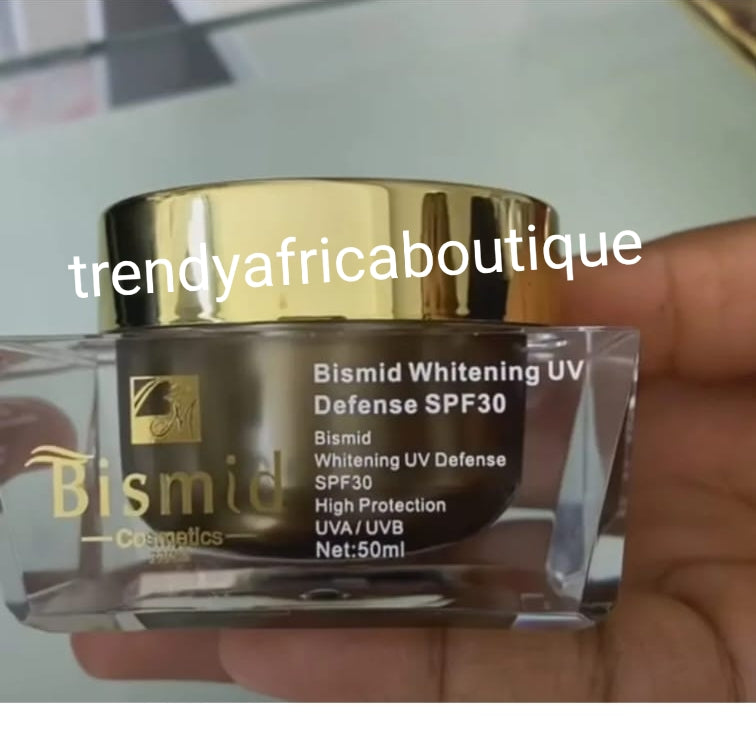 New product alerts: Bismid costmetics Whitening UV Defense face cream spf30. High production UVA/UVB. 50ML X 1