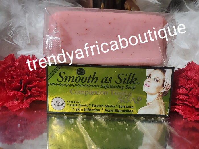 AUTHENTIC Smooth As silk exfoliating complexion toning soap. Anti stretch marks, dark spots, sun burn & more. 200g x 1💯satisfaction