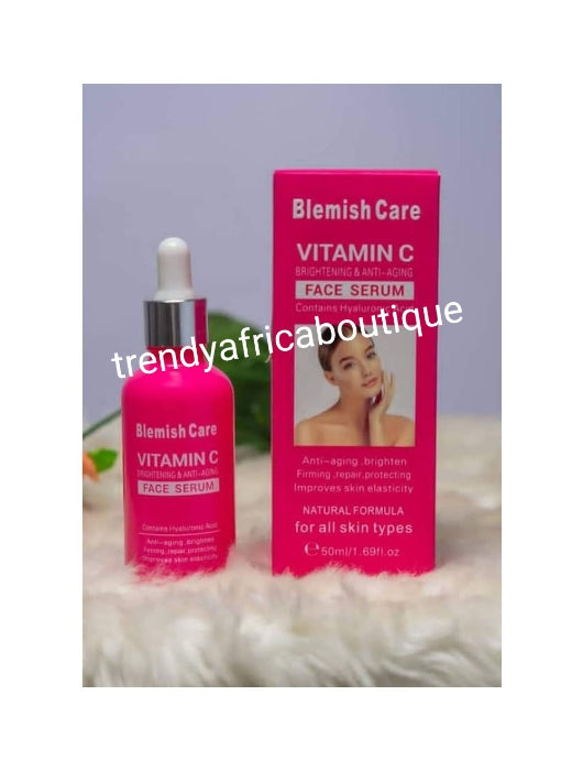 Blemish care vitamin C anti-aging and brightening FACE serum with hyaluronic acid. 50ml x 1 💯 satisfaction