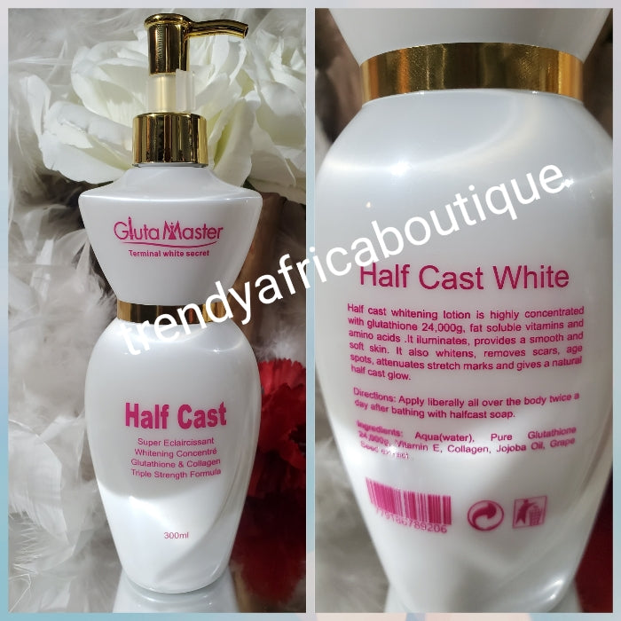 2pcs. Gluta Master half cast whitening body lotion and anti dark spots serum.Triple strenght formula with Gluta Rose, Vitamin E, C.