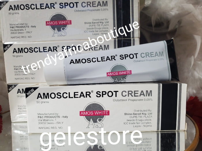 BACK IN STOCK, AMOS WHITE  (CLEAR SPOT) Tube cream. Complexion clarifying cream 30g. Mix into your face cream or body lotion👌👌👌