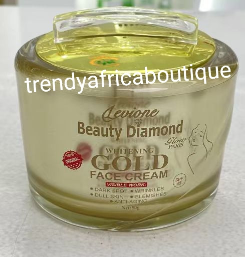 NEW BANGA: Levione Beauty diamond glow paris whitening gold face cream 50g x 1👌👌👌👌👌