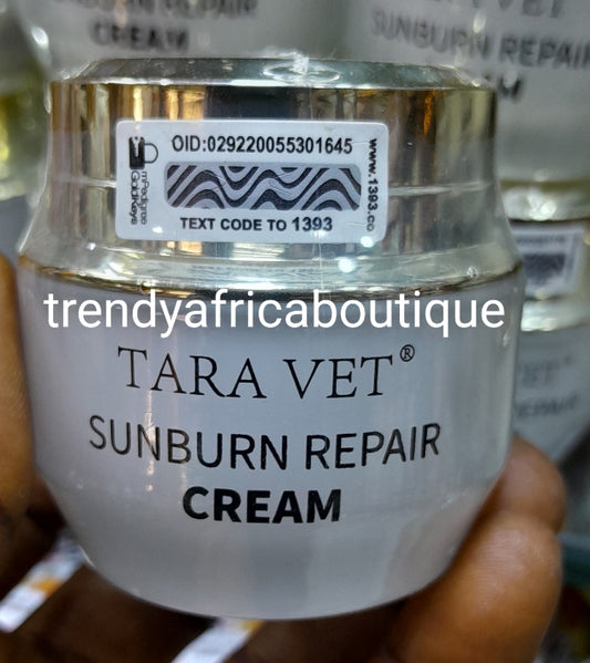 NEW PRODUCT ALERT; Tera Vet Sun Burn Repair Face cream. 30g X 1. Formulated witj ydrolyzed collagen, vit B . Anti pimples . Lightens &brightens dull face
