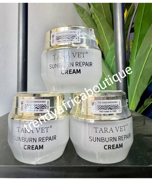 NEW PRODUCT ALERT; Tera Vet Sun Burn Repair Face cream. 30g X 1. Formulated witj ydrolyzed collagen, vit B . Anti pimples . Lightens &brightens dull face