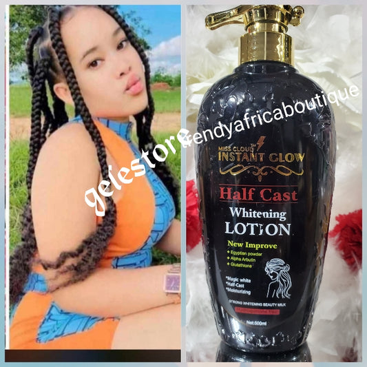 ANOTHER BANGA: MISS CLOUD INSTANT GLOW HALF CAST Whitening Body Lotion 500ml x 1. NEW IMPROVED with egyptian powder, glutathione & albutin 👌magic white